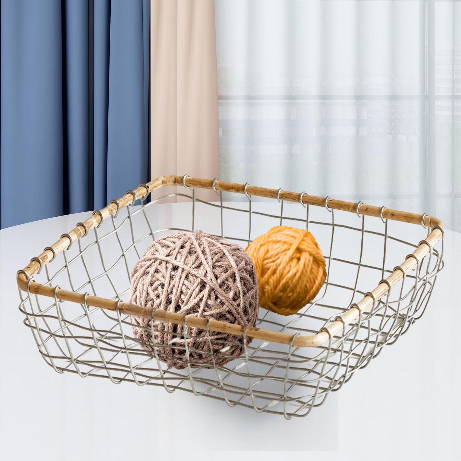 Compost Bin Countertop - Fruit Basket Wire Basket Desk Creative