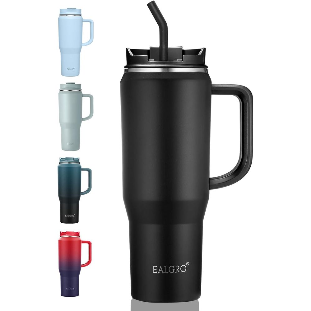 Stainless Steel Straw - 40 oz Insulated Travel Mug with