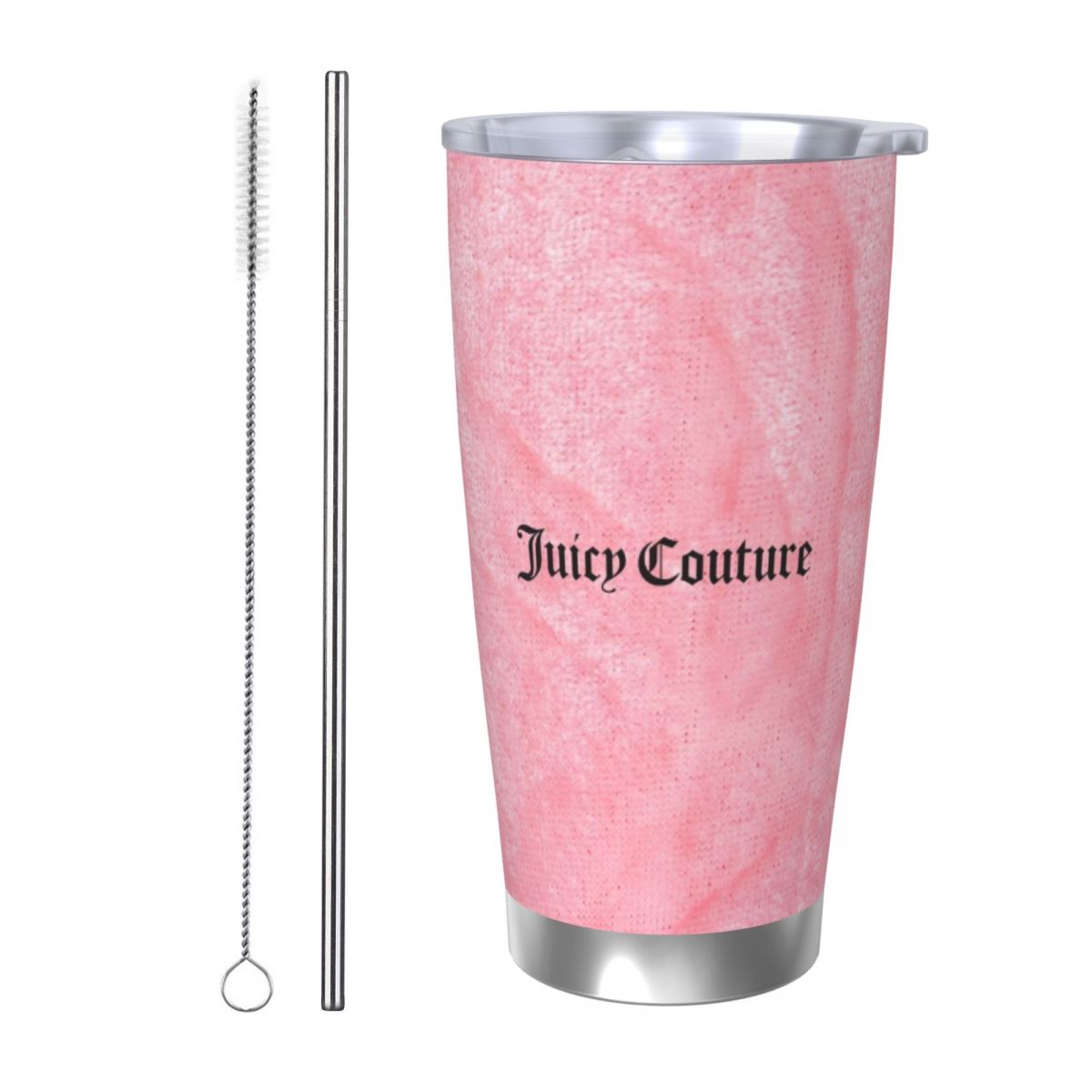 Stainless Steel Straw - J-Juicy-C-Couture 20oz Stainless Steel Car Mug