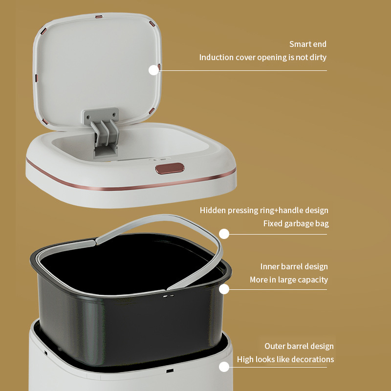 20/35/40L Smart Trash Can Larg - огляд і ціна Compost Bin Countertop