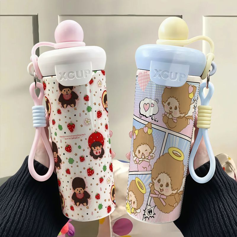 Monchhichi Cute Graffiti Stain - огляд і ціна Stainless Steel Straw