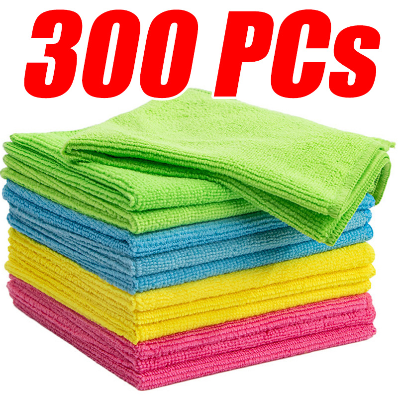 300 PCs Microfiber Cleaning Cl - огляд і ціна Cloth Pad Reusable