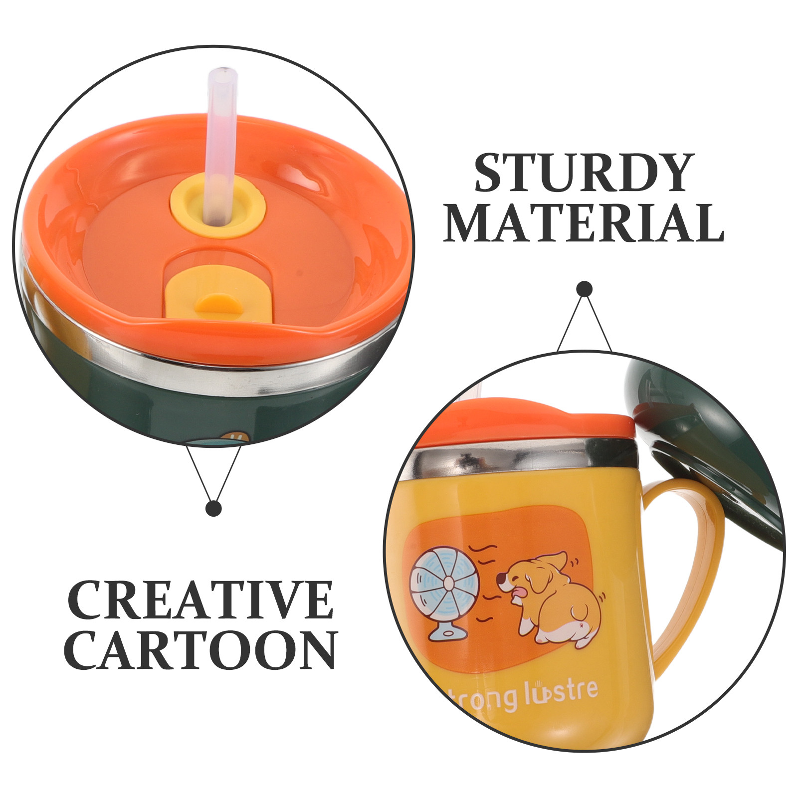 2Pcs Children's Straw Cups Sta - огляд і ціна Stainless Steel Straw