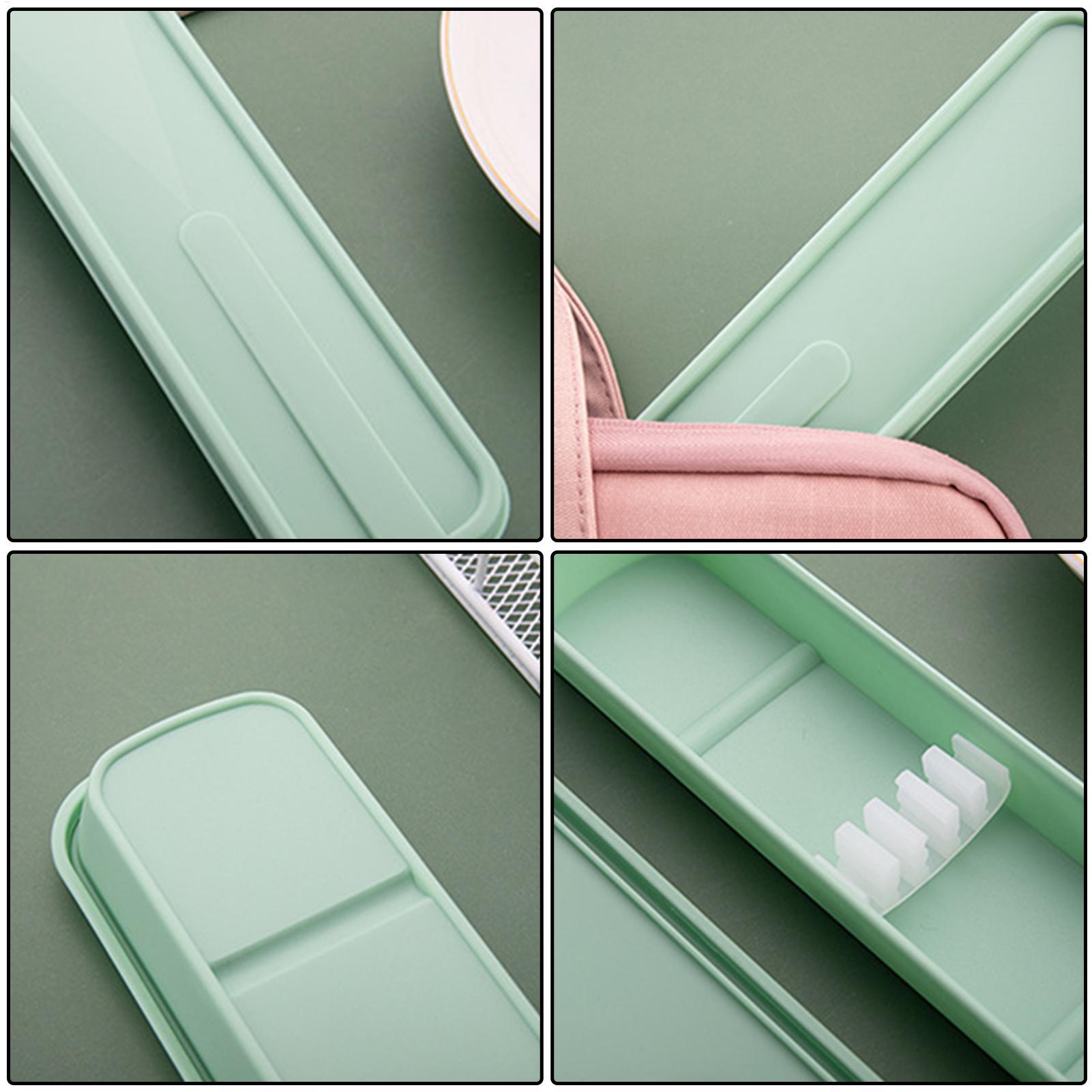Portable Tableware Storage Box - огляд і ціна Bamboo Cutlery Travel