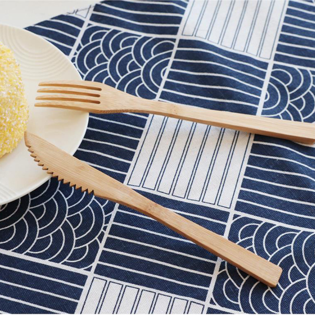 6Pcs Bamboo Flatware Set Susta - огляд і ціна Bamboo Cutlery Travel