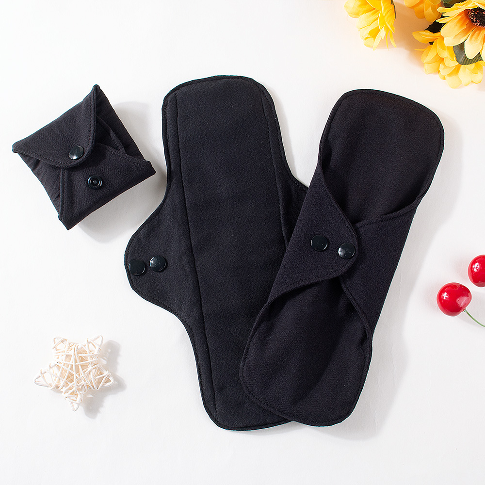 1pc Balck Pure Cotton Sanitary - огляд і ціна Cloth Pad Reusable