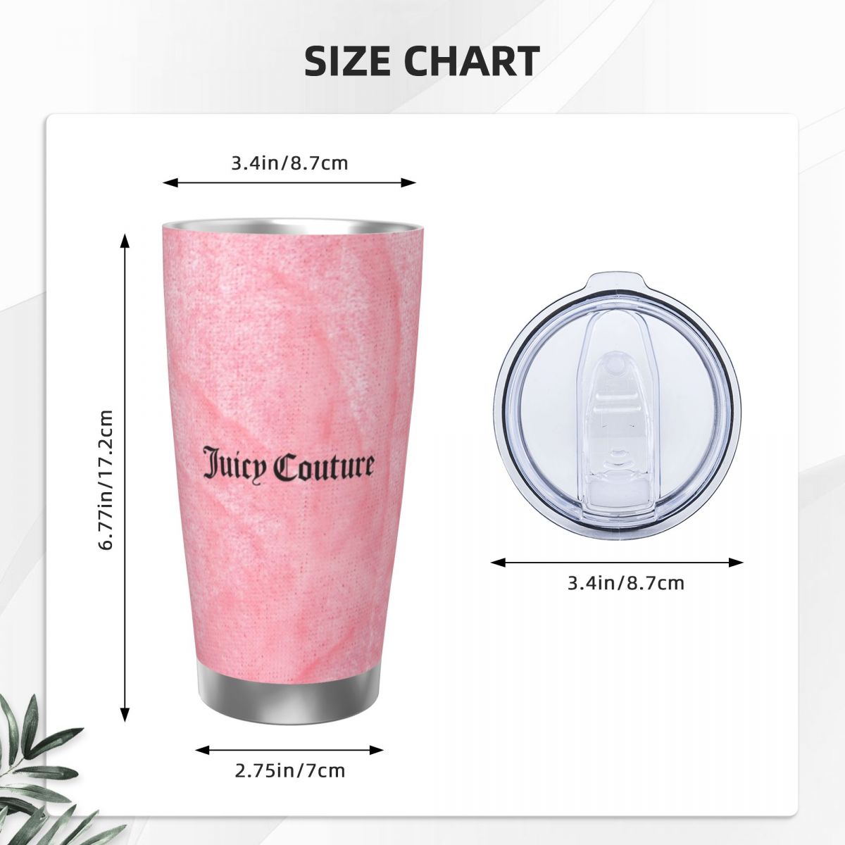 J-Juicy-C-Couture 20oz Stainle - огляд і ціна Stainless Steel Straw