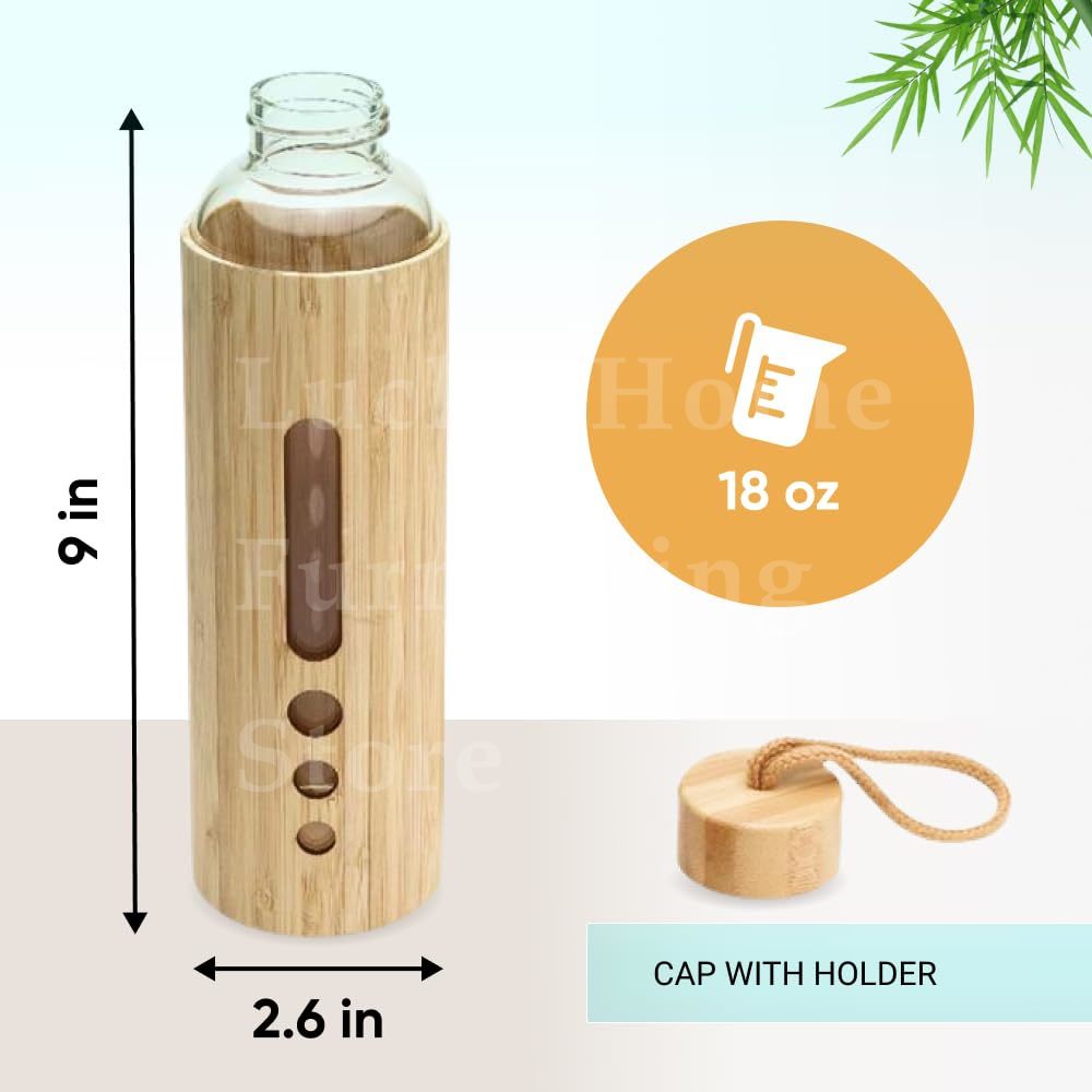 550ML Borosilicate Glass Water - огляд і ціна Bamboo Cutlery Travel
